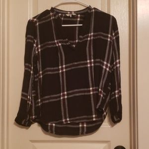 Navy Plaid Lucky Brand Shirt